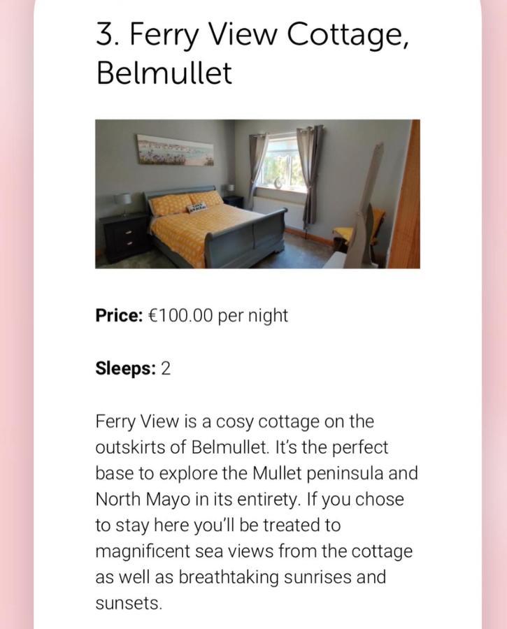 Ferry View Cottage Belmullet Exteriér fotografie